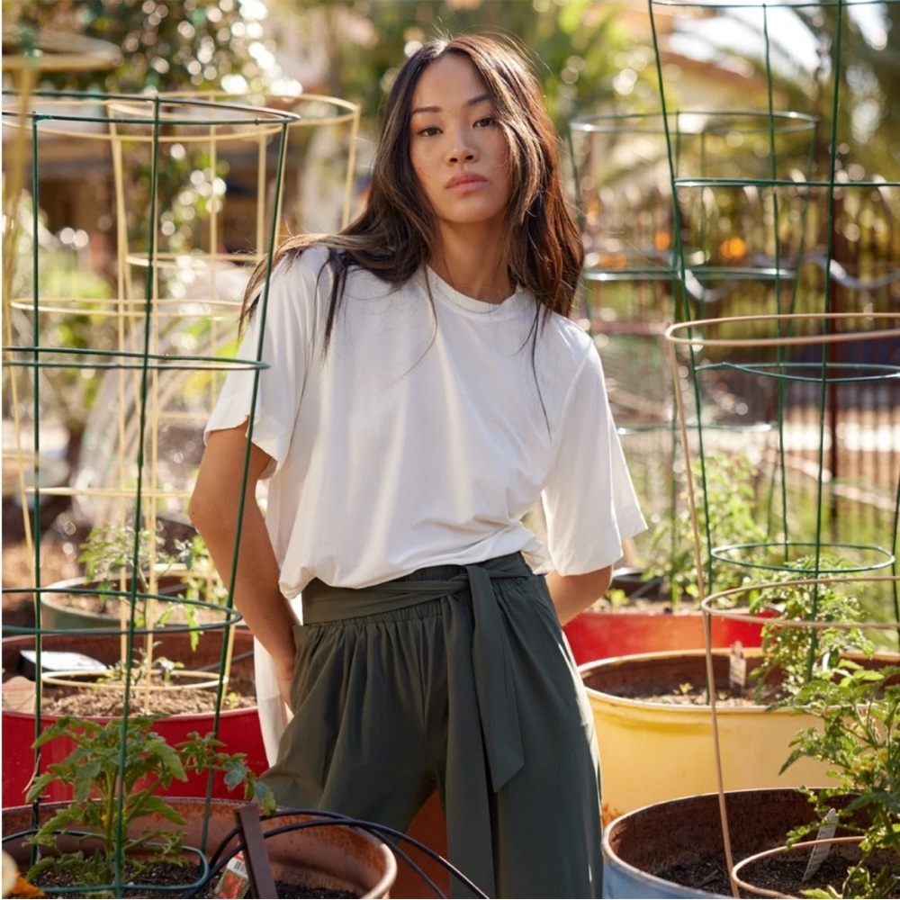 ADAY Essentialist T Shirt in Coconut made of modal